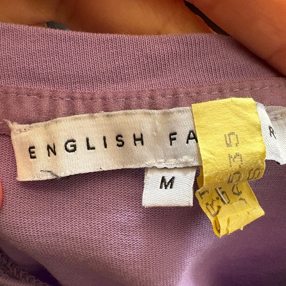 English Factory Purple Ruffled Tiered Sundress mini sz M preloved - Picture 8 of 9